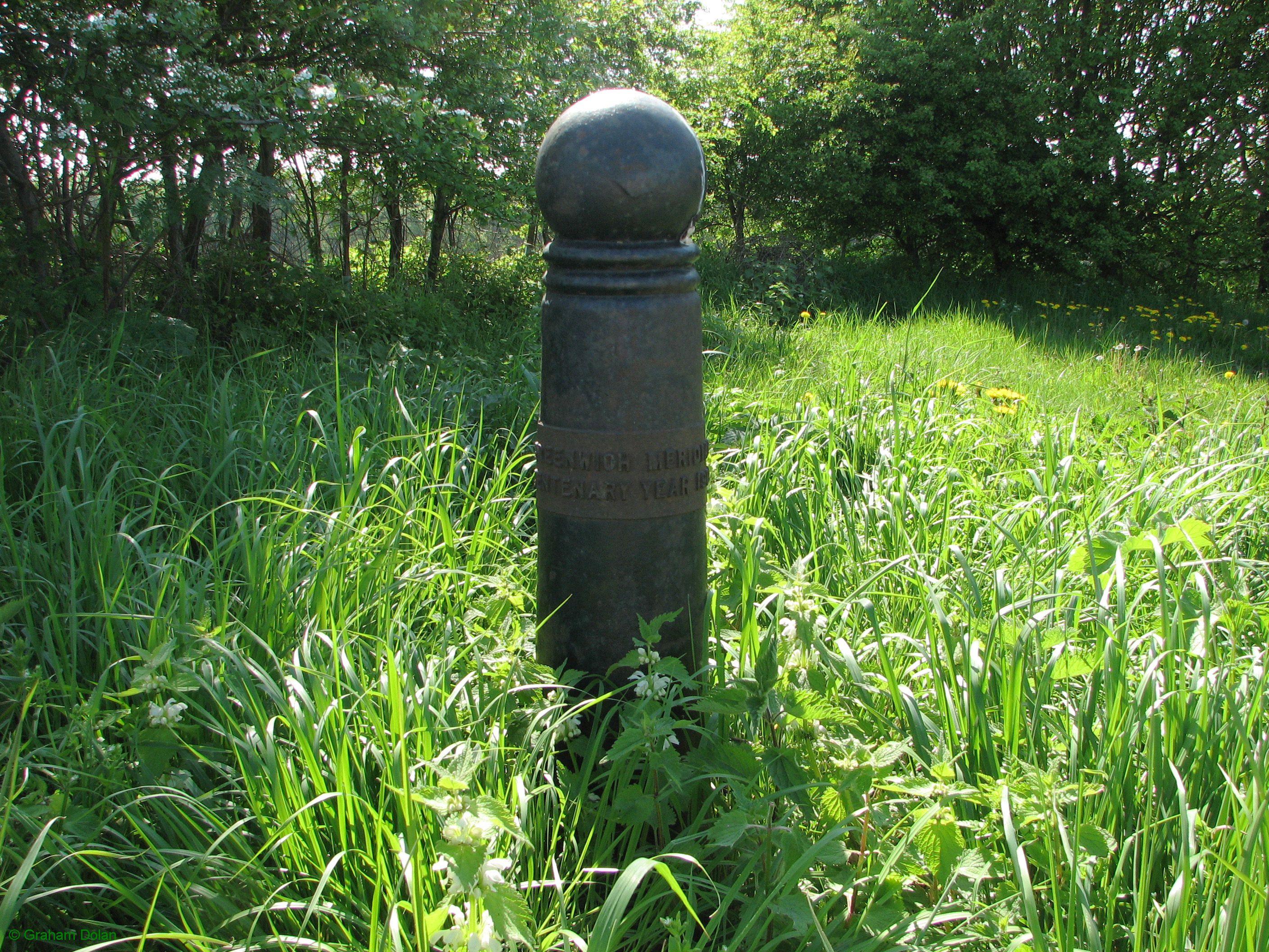 Greenwich Meridian Marker; England; Hertfordshire; Westmill